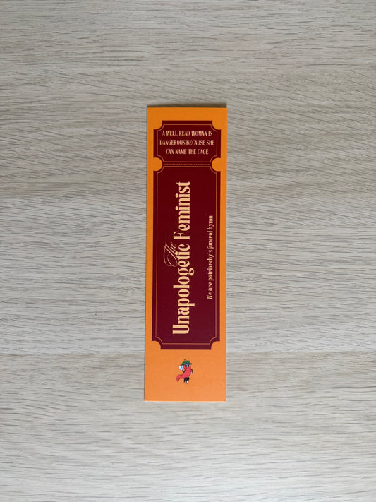 Unapologetic Feminist Bookmark