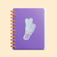 Peace sign cartoon hand sticker